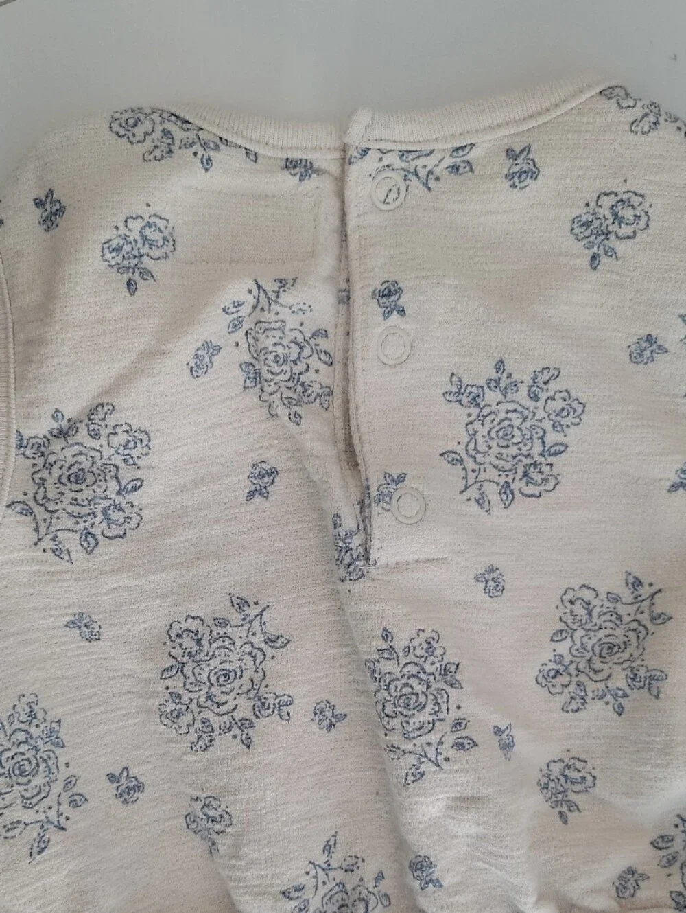 Little Planet by Carter's Organic Cottom Cream Floral Sleeveless Romper jumpsuit